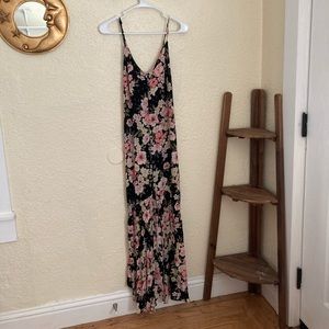 Billabong floral maxi sundress spaghetti strap